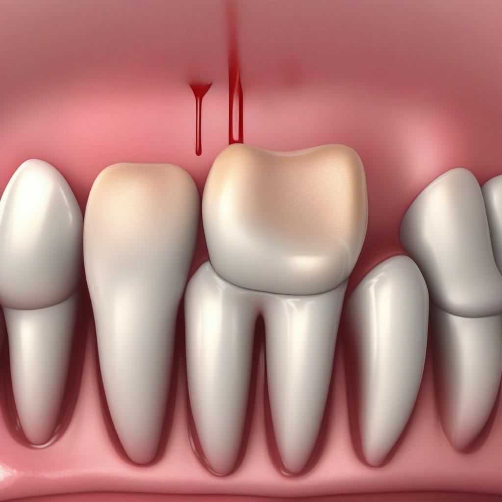 Chảy máu nướu răng là dấu hiệu bệnh nha chu