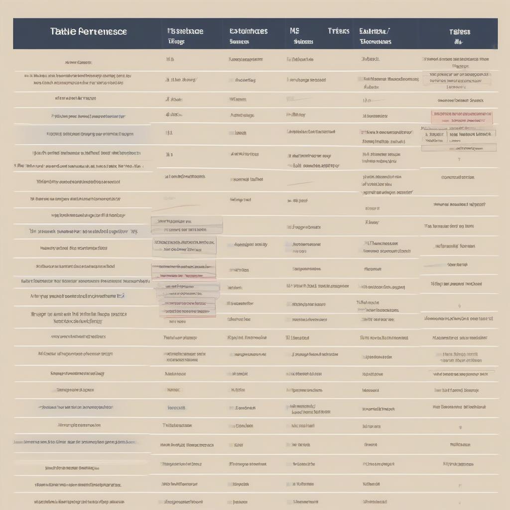 Summary table of 12 tenses