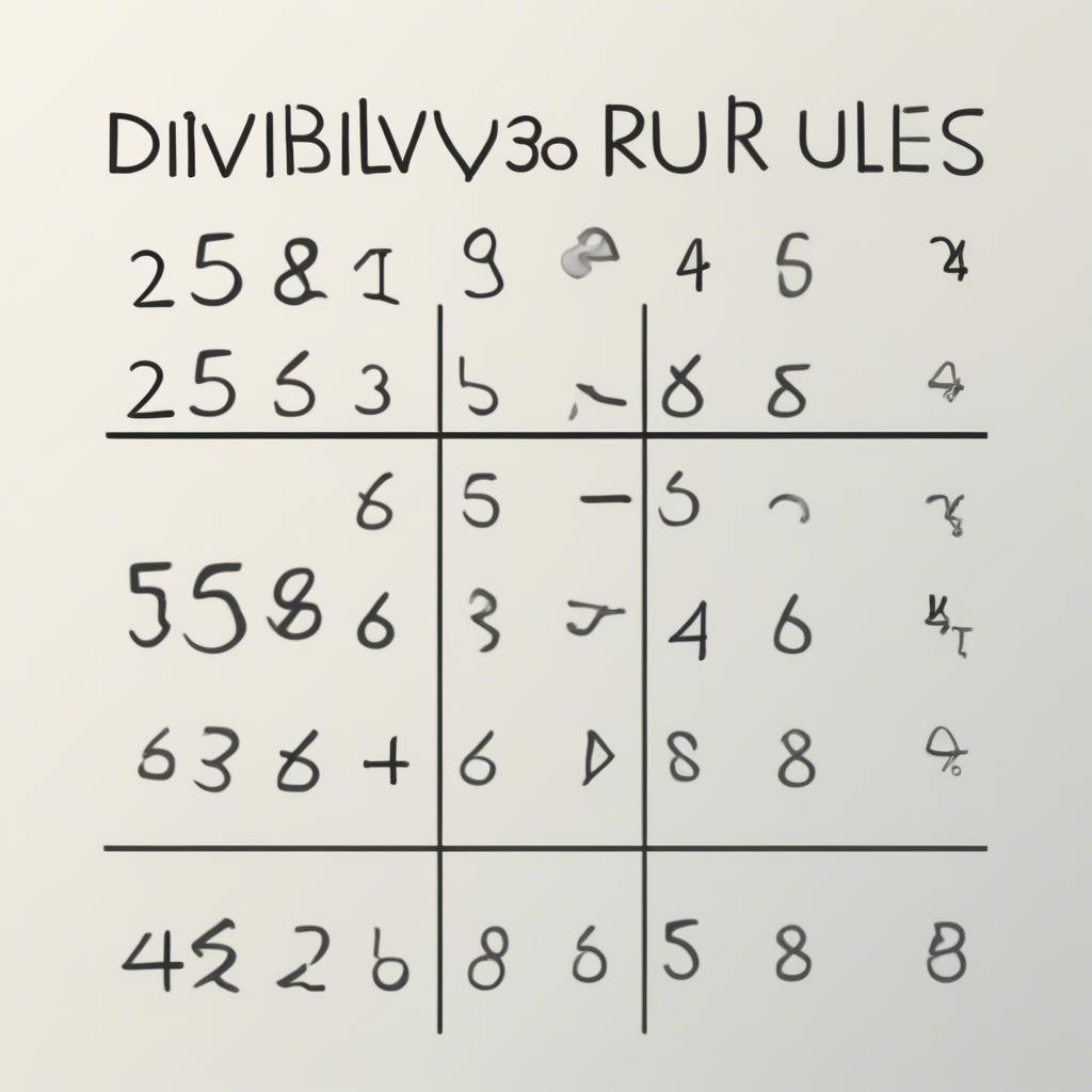 Dấu hiệu chia hết cho 2, 3, 5