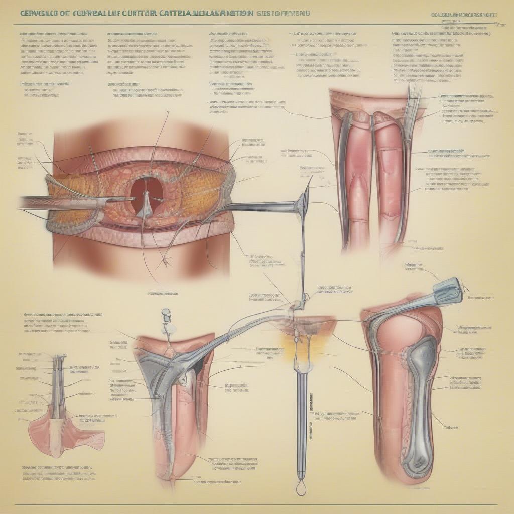 Illustration of the cervical cauterization procedure