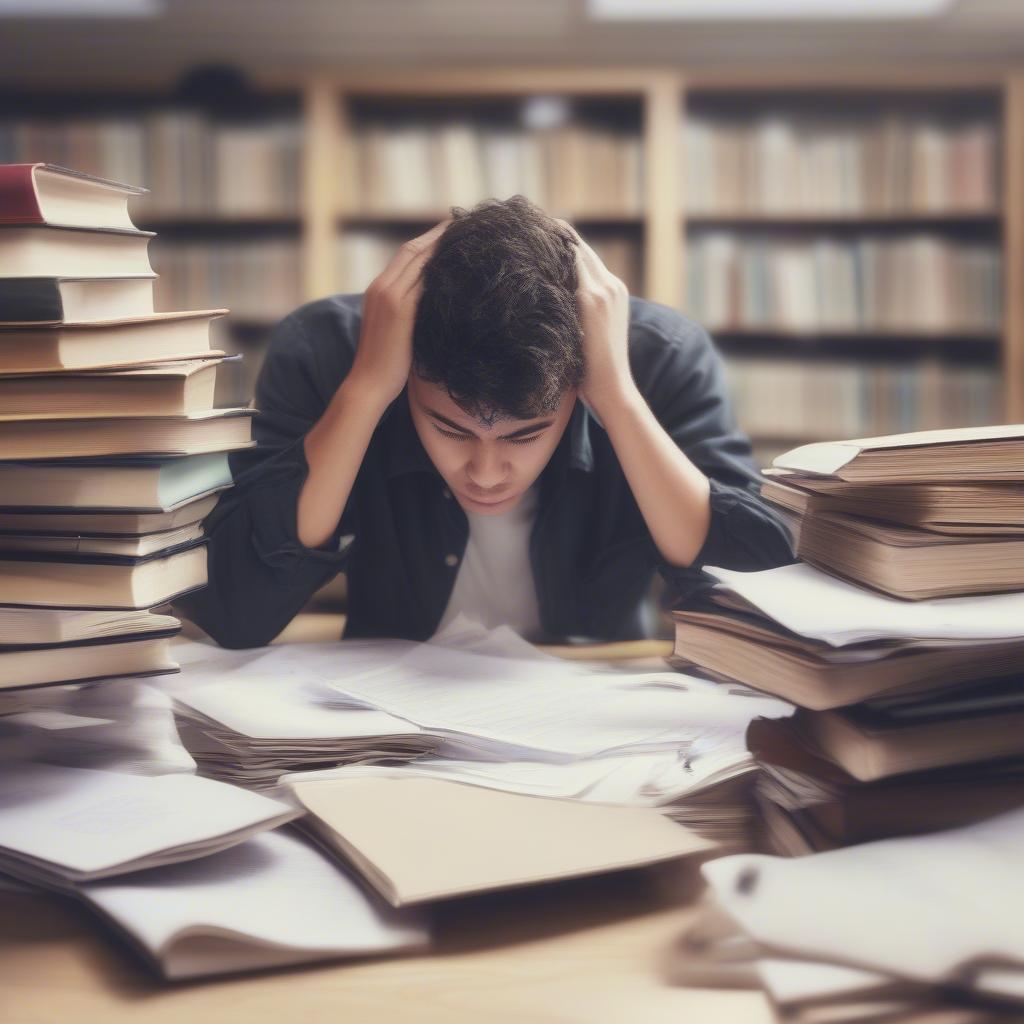 Học sinh mệt mỏi, biểu hiện của stress học đường