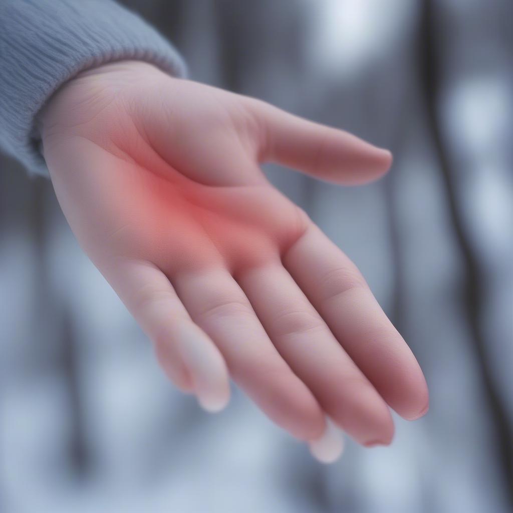 Bệnh Raynaud gây đỏ mặt ở tay