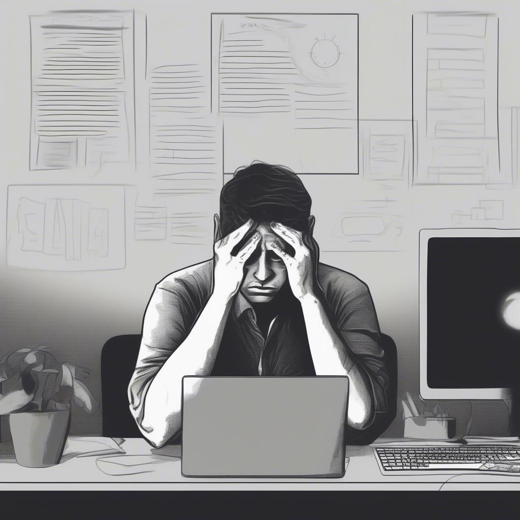 Mắt phải giật do stress