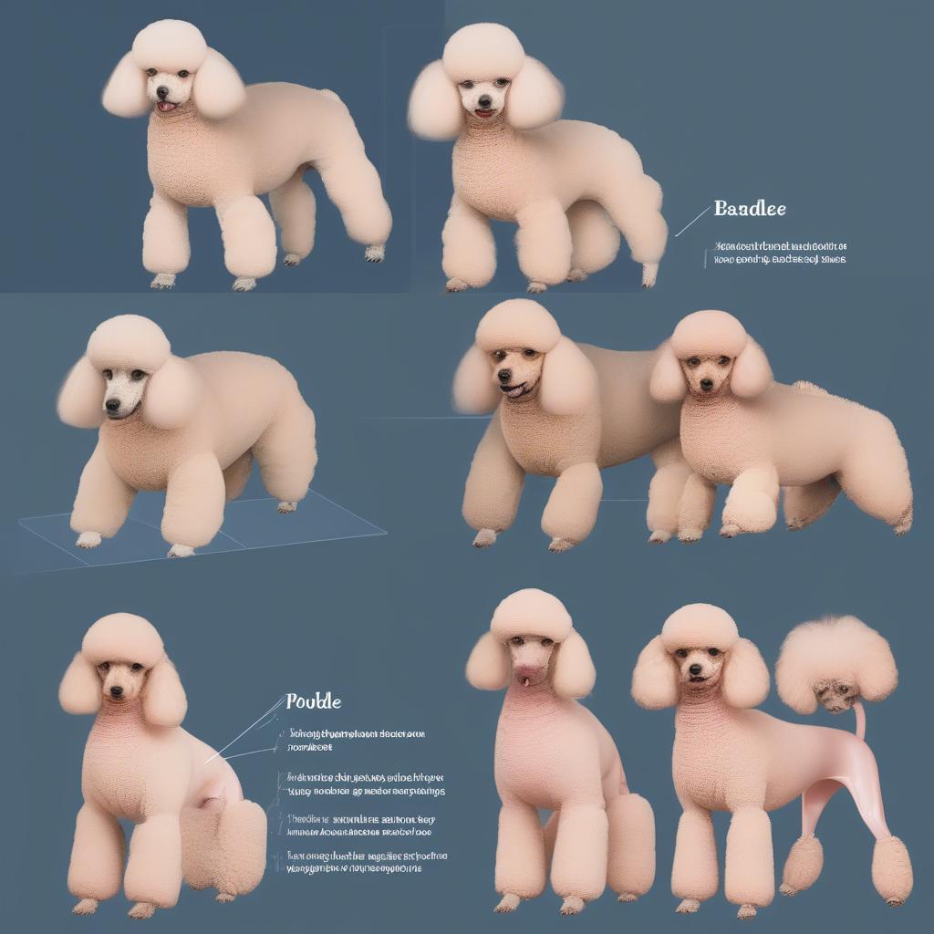 Chó Poodle Mang Thai Thay Đổi Hình Dạng Cơ Thể