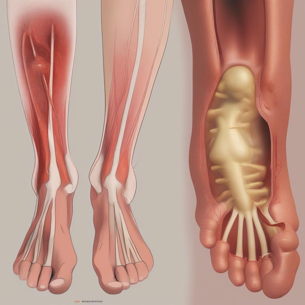 Early signs of necrotizing fasciitis