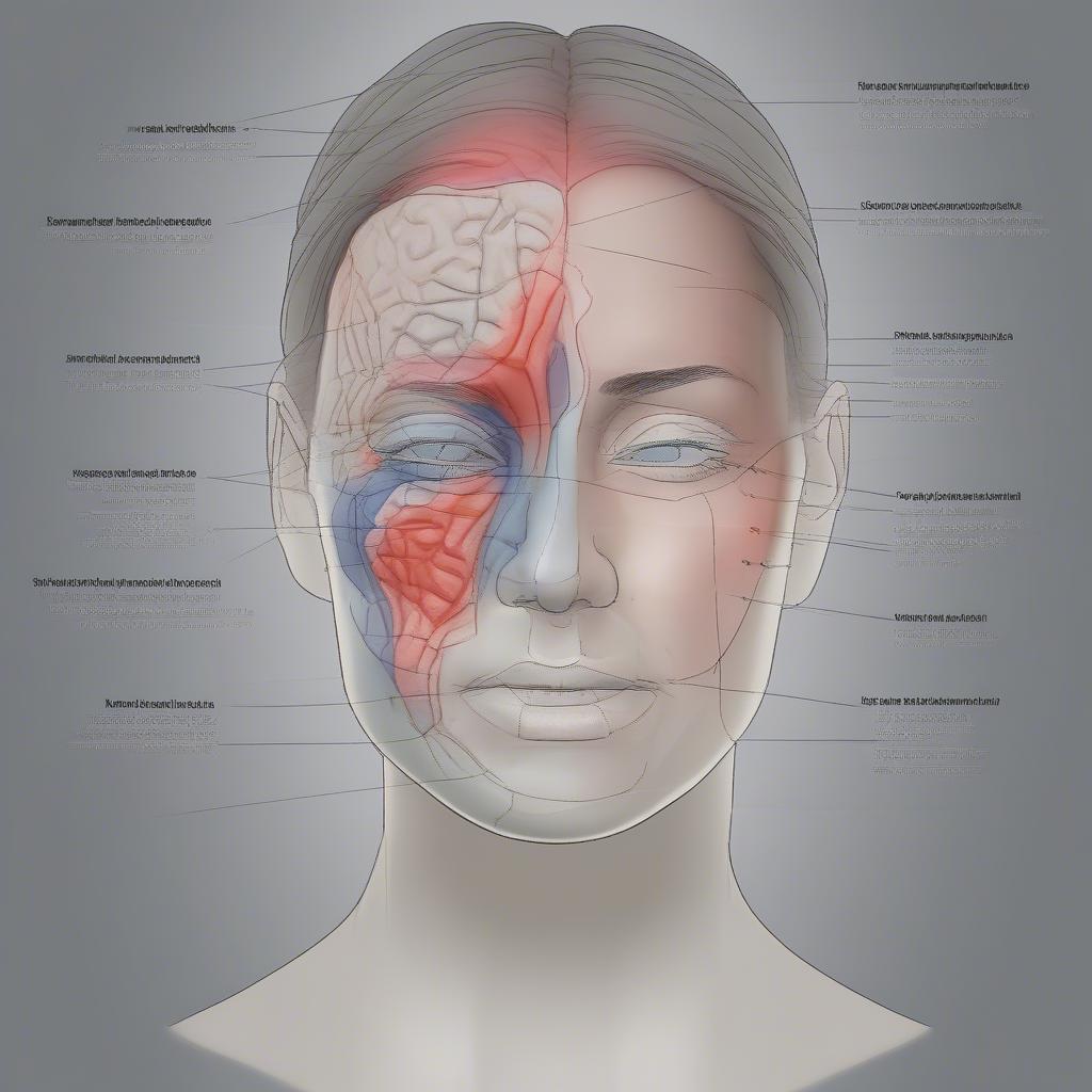 Trigeminal neuralgia affecting the face